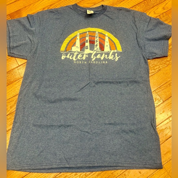 Delta Tops - Delta Pro Weight Blue T-Shirt OBX L